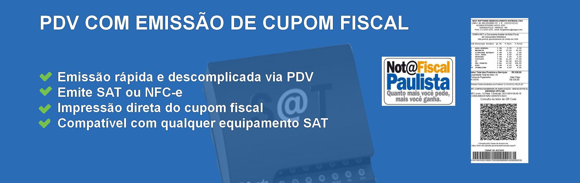 NeXT ERP - Integre Seu PDV Fiscal